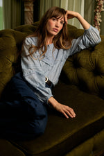 Theodora Top | Dusty Blue Tops Cleobella 