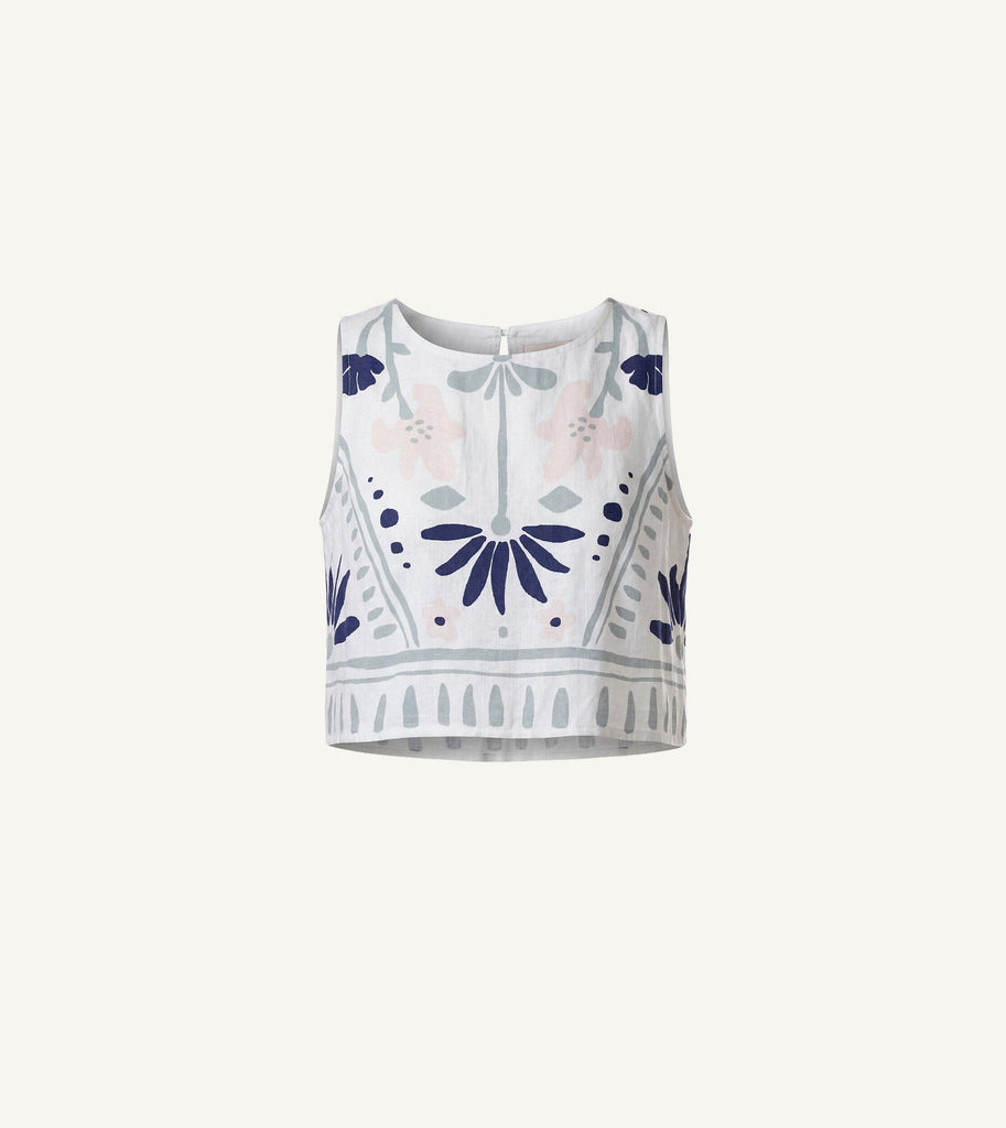 Venetia Top| Liliana Blue Surf Tops Cleobella 