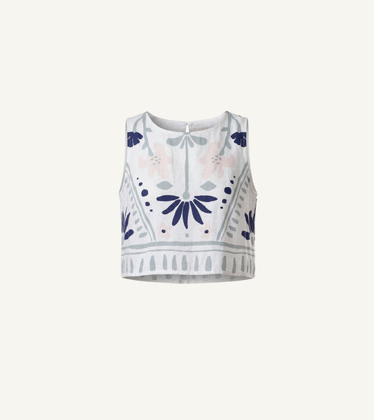 Venetia Top| Liliana Blue Surf – Cleobella