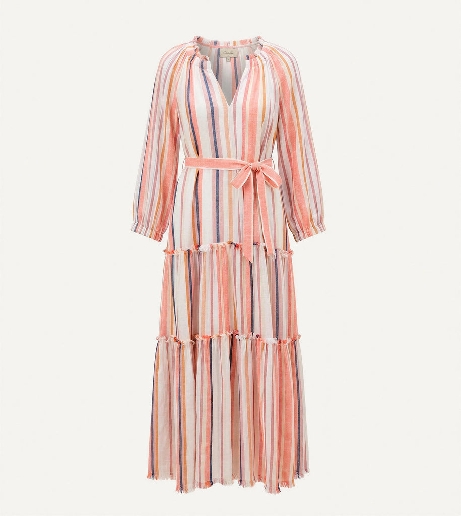 Wisteria Midi Dress | Ivory Multi Dresses Cleobella 