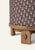 Yara Pouf in Cocoa Floral Stump Hati Home 