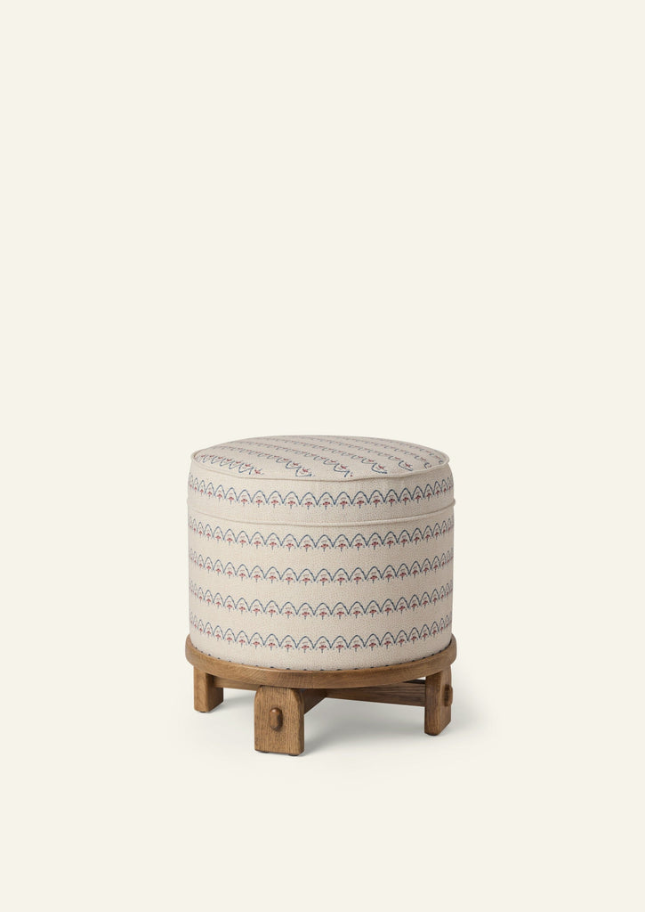 Yara Pouf in Neutral Arches Stump Hati Home 