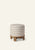 Yara Pouf in Neutral Arches Stump Hati Home 