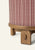 Yara Pouf in Oxblood Stripes Stump Hati Home 