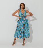 Imara Midi Dress | Calypso Dresses Cleobella | Women's Sundress | Bright Summer Dresses | Summer Vacation Dresses |
