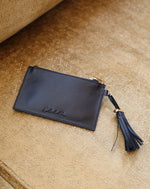 Keychain Wallet | Black Leather Totes Cleobella 