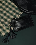 Keychain Wallet | Black Leather Wallets Cleobella 