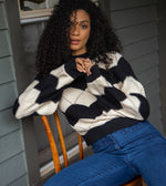 Kori Sweater | Black/Ivory Tops Cleobella 