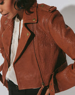 Leather Jacket | Cognac Jackets Cleobella 
