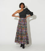 Rania Maxi Skirt | Mosaic Ikat Bottoms Cleobella | Sustainable fashion | Sustainable Skirts | Ethical Clothing |