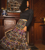 Rania Maxi Skirt | Mosaic Ikat Bottoms Cleobella | Sustainable fashion | Sustainable Skirts | Ethical Clothing |