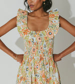 Zoe Midi Dress | Retro Floral Dresses Cleobella 