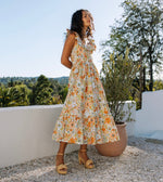 Zoe Midi Dress | Retro Floral Dresses Cleobella 
